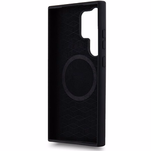 BMW M Silikoninis spausdintas žiedas Magnetinis dėklas telefonui Samsung Galaxy S24 Ultra - juodas