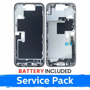 Apple iPhone 16 Pro Max vidurinio rėmo korpusas + baterija / Natūralus titanas / (Aptarnavimo pakuotė)