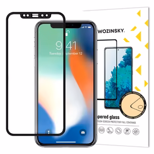 LCD apsauginis stikliukas "Wozinsky 5D Full Glue" Apple iPhone XS Max/11 Pro Max pritaikytas dėklui juodas