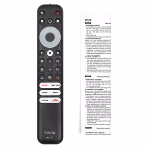 SAVIO RC-31 универсальный сменный пульт для телевизоров TCL и SMART TV