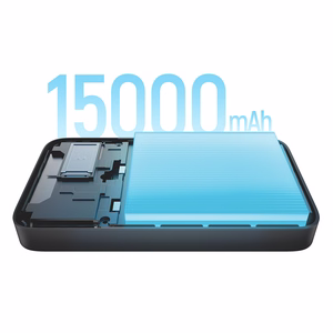 "Cuktech PB150S" 100W 15000mAh maitinimo bankas - pilkos spalvos