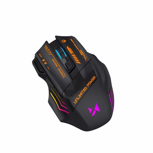 Беспроводная оптическая игровая мышь Wozinsky WMGB-1179 со встроенным аккумулятором и подсветкой, 3200 DPI, черная