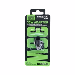 Adapteris Remax CB32 Lightning to USB-C (USB2.0)