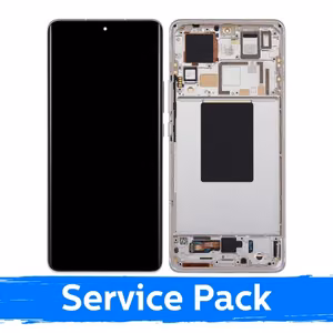 Ekranas skirtas Xiaomi 12 Pro (12s Pro) su rėmeliu / Gold / (Service Pack)