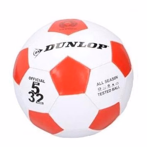 Футбольный мяч Dunlop, размер 5, красный