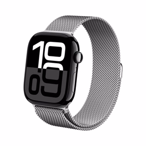 Ремешок Crong Milano Steel из нержавеющей стали для Apple Watch 44 / 45 / 46 / 49 mm, серебристый