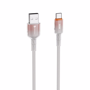 Кабель USB A to USB C Forcell F-Energy QC4.0 3A 66W Gradient 1 m C352 белый