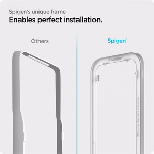 Spigen ALM Glass FC grūdintas stiklas iPhone 13 / 13 Pro / 14 – juodas