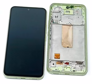 LCD ekranas Samsung A546 A54 5G 2023 su jutikliniu ekranu ir rėmu Lime originalus (surinktas service pack)