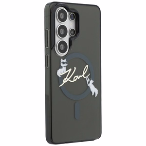 Karl Lagerfeld dėklas IML KC Script MagSafe skirtas Samsung Galaxy S26 Ultra juodas