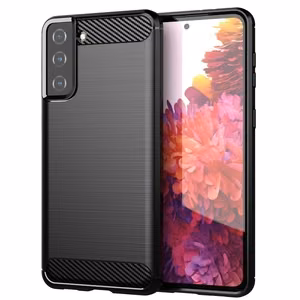 Anglies dėklas lankstus dangtelis TPU dėklas Samsung Galaxy S21+ 5G (S21 Plus 5G) juodas