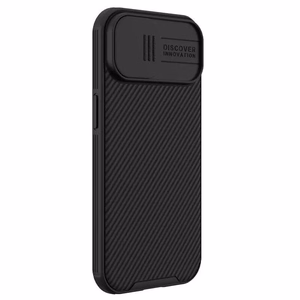 Dėklas Nillkin CamShield Pro Apple iPhone 15 Plus juodas