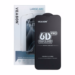 Apsauginis stiklas 6D Pro Veason Glass (rinkinys 10in1) - skirtas Xiaomi Redmi 13C / Poco C65 juodas