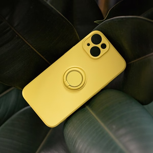 Dėklas telefonui su piršto laikikliu Xiaomi Redmi Note 13 Pro Plus 5G (global) geltonas
