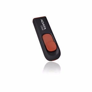 USB atmintinė USB2 16GB juoda/raudona A-Data C008