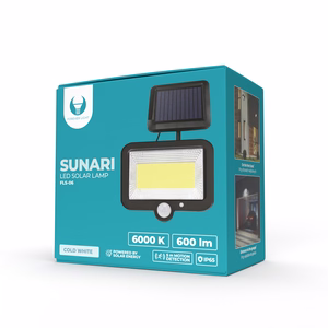 Forever Light Solar LED Lempa SUNARI FLS-06 COB PIR 8W 600lm 6000K 1800mAh Li-Ion