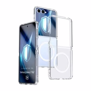 3mk Armor MagCase dėklas telefonui Samsung Galaxy Z Flip 7 - skaidrus