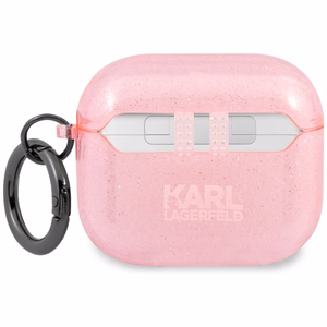 Karl Lagerfeld Glitter Choupette чехол для AirPods 3 - розовый