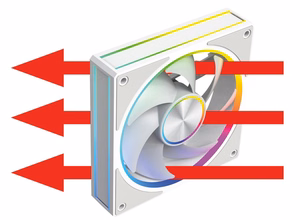 MODECOM VOLCANO LOOP 120 ARGB ventiliatorius baltas