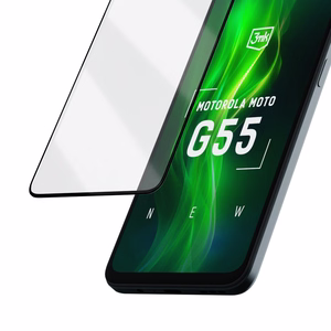 Закалённое стекло 3mk HardGlass Max Lite чёрное для Motorola Moto G55 5G