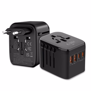 Tech-Protect TA200 EU / UK / US / AU adapteris - juodas