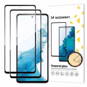 Закалённое стекло Wozinsky Full Glue для Samsung Galaxy A37, набор 2 шт.