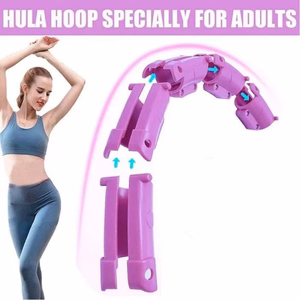 Masažuojantis gimnastikos lankas Smart Hula Hoop M1 violetinis