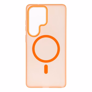Чехол Go Orange для Samsung S26 Ultra с MagSafe оранжевый