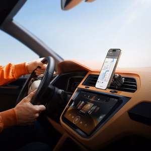 Automobilinis universalus telefono laikiklis Joyroom (JR-ZS406) tvirtinamas ant ventiliacijos grotelių, juodas