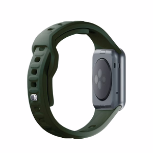 42/44/45/46/49 mm Dark Green (big) - 3mk Silicone Watch Strap for Apple