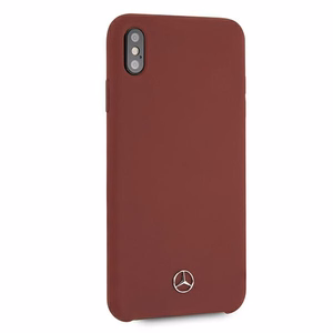 Mercedes Silikono linijos dėklas iPhone Xs Max - raudonas