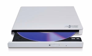 Hitachi-LG Slim Portable DVD-Writer optinių diskų įrenginys DVD±RW Balta
