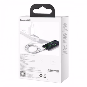 USB кабель Baseus Superior с USB на Type-C 66W 1.0м белый CATYS-02