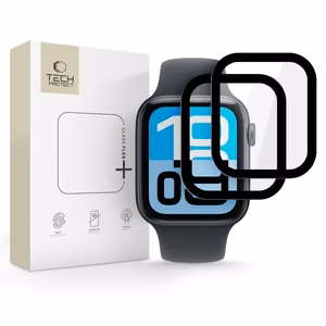 Tech-Protect Glass Flex+ 2 vnt. Apple Watch 44mm - Juodas