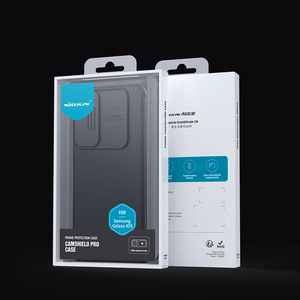 Nillkin CamShield Pro dėklas Samsung Galaxy A55 su kameros dangteliu - juodas