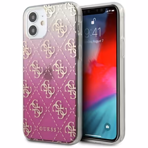 Guess GUHCP12SPCU4GGPI iPhone 12 mini 5.4" pink/pink hardcase 4G Gradient