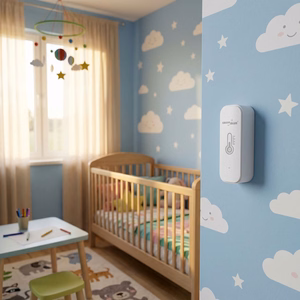 GreenBlue WiFi Temperature and Humidity Sensor, Android/iOS/Alexa/Google Home, 3.0V DC, LR03x2, GB737