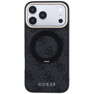 Guess Ring Stand 360 4G Classic Logo MagSafe Case for iPhone 17 Pro / 18 Pro - Black