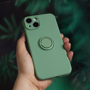 Dėklas telefonui su pirštų laikikliu Xiaomi Redmi Note 13 5G (global) žalias