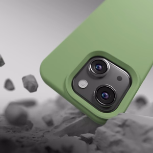 Etteri silikoninis dėklas telefonui iPhone 15 6,1" šviesiai žalias