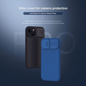Dėklas Nillkin CamShield Pro Apple iPhone 15 Plus juodas