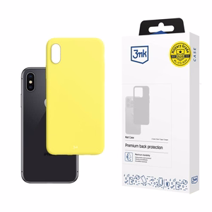 3mk Matt Case dėklas iPhone X / XS - geltonas