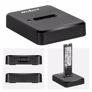 Rebel aliumininė USB-C prijungimo stotelė NVMe M.2 diskams, M Key ir B+M Key