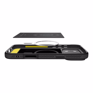 Spigen Rugged Armor Mag Magnetinis dėklas telefonui iPhone 17 Pro - matinė juoda