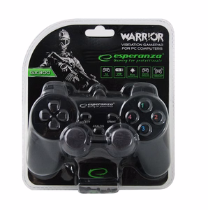 Esperanza EG102 Gaming Controller Black USB 2.0 Gamepad Analogue / Digital PC, Playstation 3