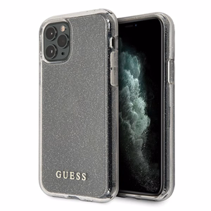 Guess GUHCN65PCGLSI iPhone 11 Pro Max серебряный/серебряный жёсткий чехол Glitter