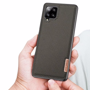 Dux Ducis Fino чехол покрытый нейлоновым материалом для Samsung Galaxy A42 5G зелёный