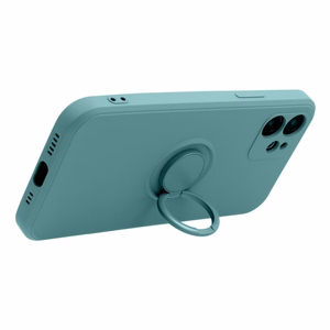 Silikoninis žiedinis dėklas telefonui XIAOMI Redmi Note 13 5G - žalias