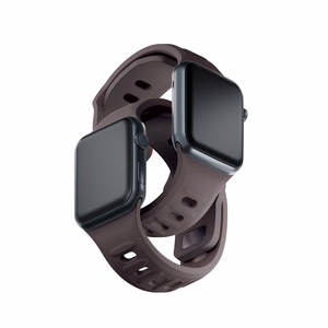 Силиконовый ремешок 3mk для Apple Watch, 42/44/45/46/49 mm, Taupe, большой размер