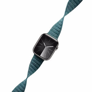 Crong Melange magnetinis dirželis, skirtas Apple Watch 38 / 40 / 41 mm ir 42 mm (Series 10 / 11), turkio spalvos melanžas